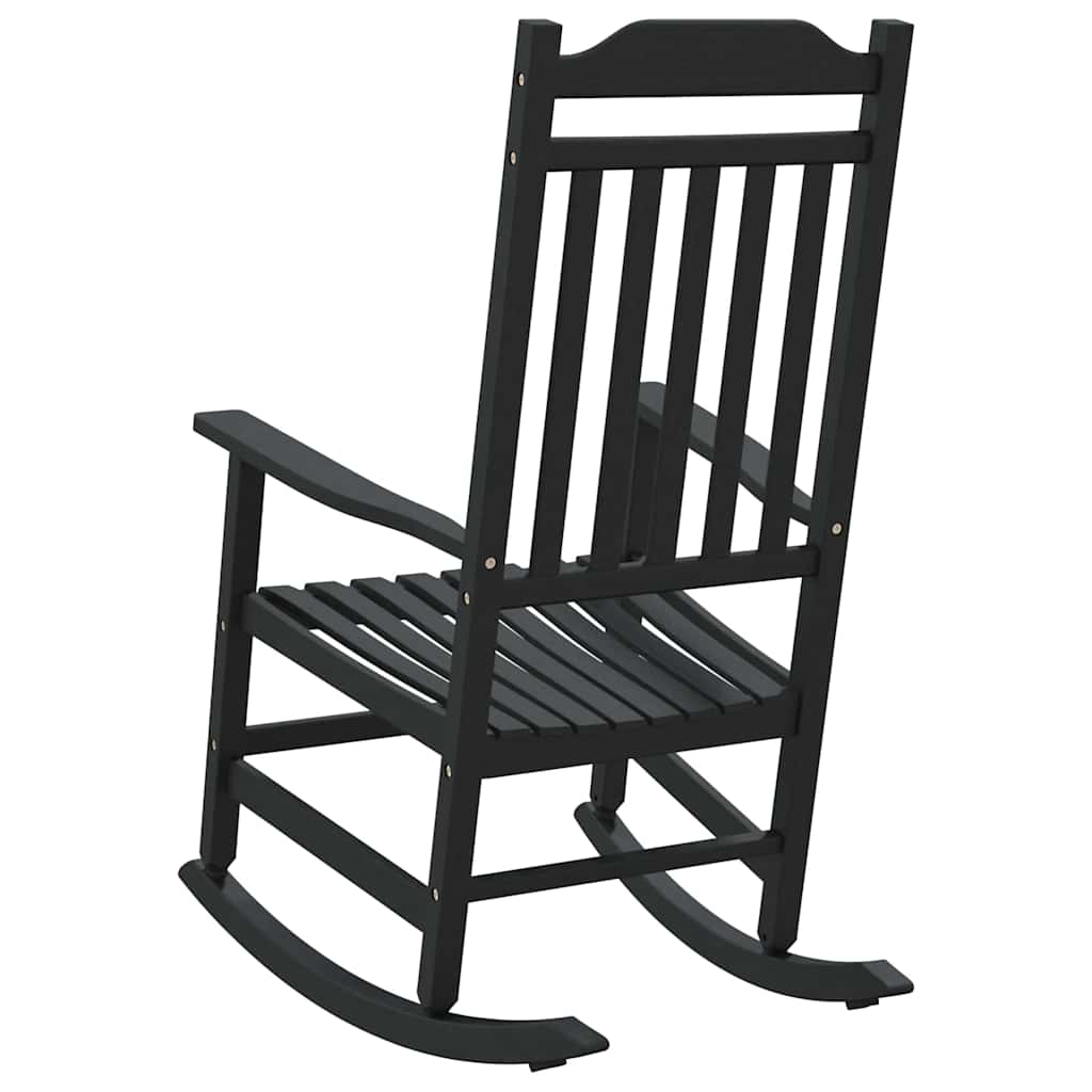 Schaukelstuhl Schwarz 65 x 84 x 114 cm Polyethylen