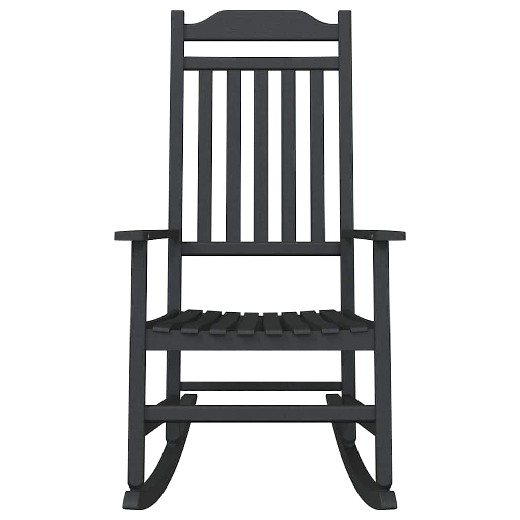 Schaukelstuhl Schwarz 65 x 84 x 114 cm Polyethylen