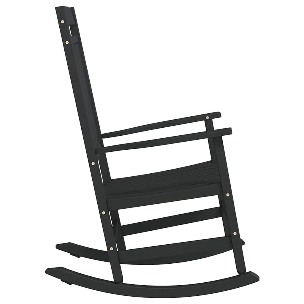 Schaukelstuhl Schwarz 65 x 84 x 114 cm Polyethylen