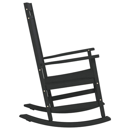 Schaukelstuhl Schwarz 65 x 84 x 114 cm Polyethylen