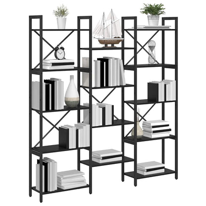 Regal Schwarze Eiche 156 x 25 x 167.5 cm Holzwerkstoff