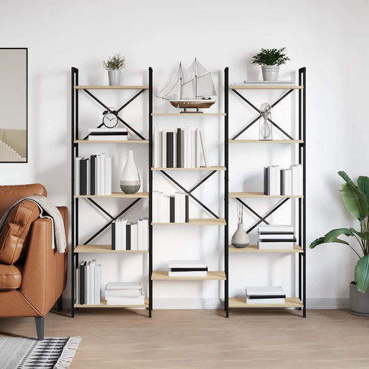 Regal Sonoma Eiche 156 x 25 x 167.5 cm Holzwerkstoff