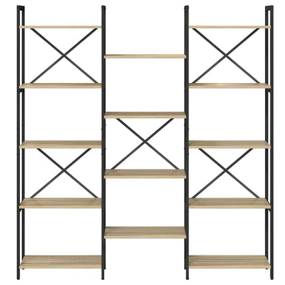 Regal Sonoma Eiche 156 x 25 x 167.5 cm Holzwerkstoff