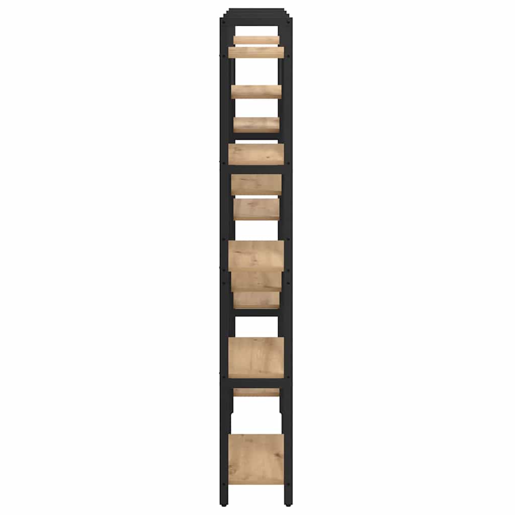 Regal Eiche handwerklich 156 x 25 x 167.5 cm Holzwerkstoff