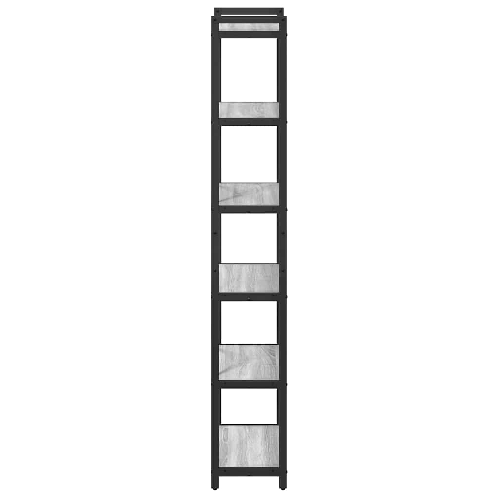 Bücherregal Grau Sonoma 40 x 30 x 188 cm Holzwerkstoff