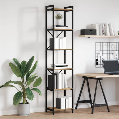 Bücherregal Eiche handwerklich 40 x 30 x 188 cm Holzwerkstoff