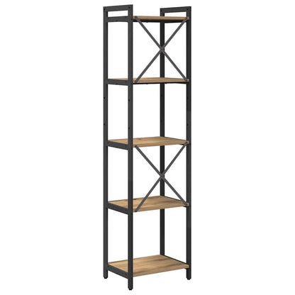 Bücherregal Eiche handwerklich 40 x 30 x 153 cm Holzwerkstoff