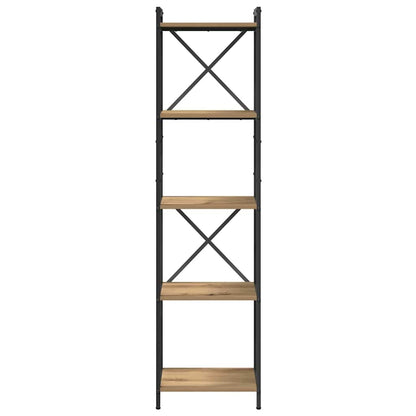 Bücherregal Eiche handwerklich 40 x 30 x 153 cm Holzwerkstoff