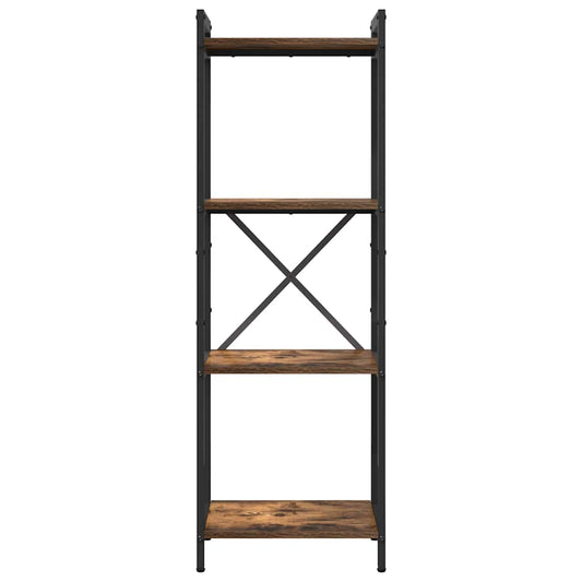 Bücherregal Räuchereiche 40 x 30 x 118 cm Holzwerkstoff