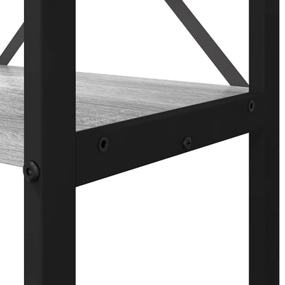 Bücherregal Grau Sonoma 40 x 30 x 118 cm Holzwerkstoff