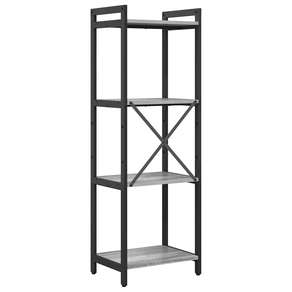 Bücherregal Grau Sonoma 40 x 30 x 118 cm Holzwerkstoff