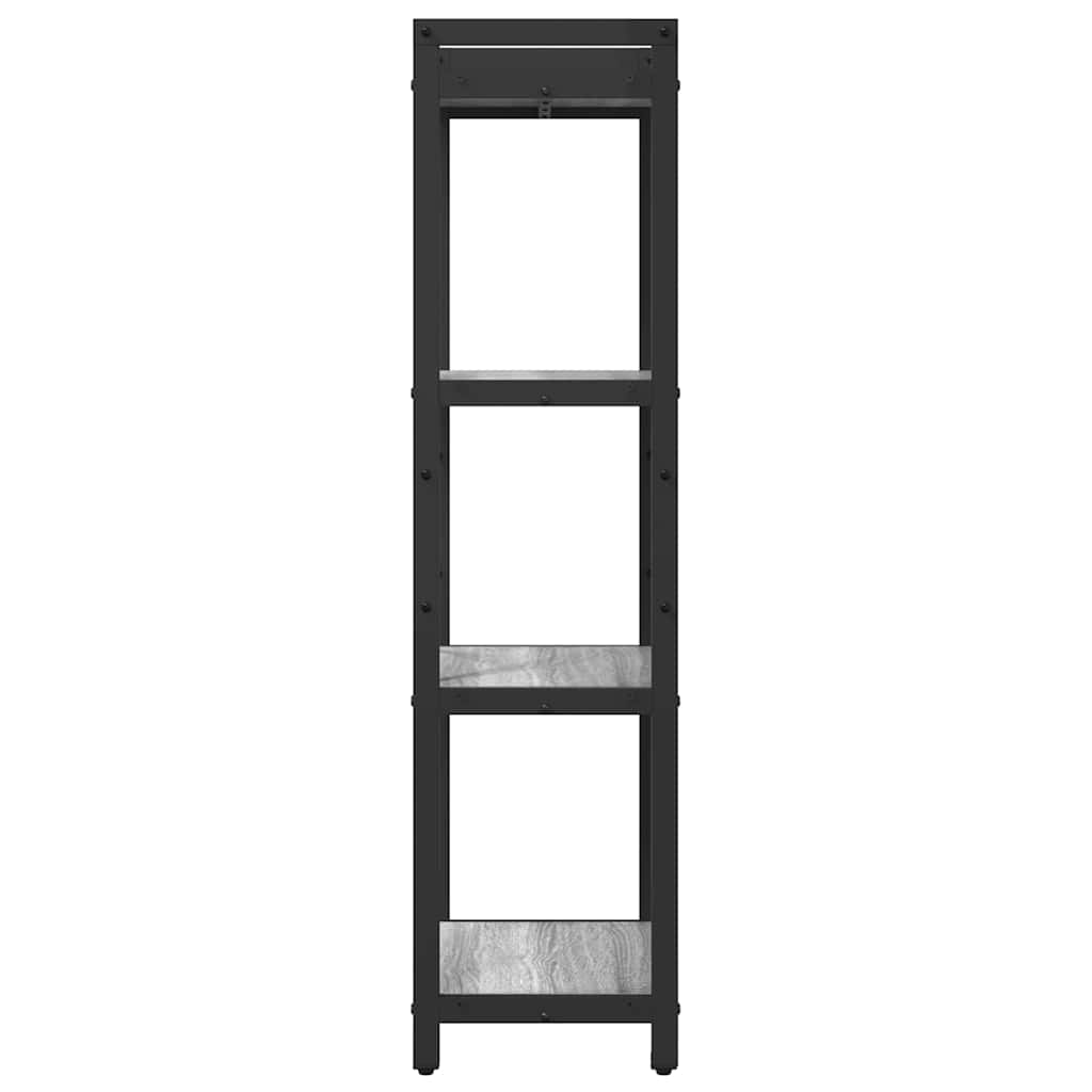 Bücherregal Grau Sonoma 40 x 30 x 118 cm Holzwerkstoff