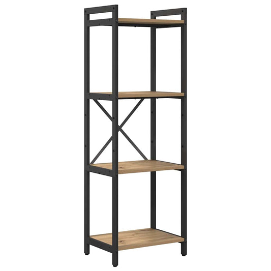 Bücherregal Eiche handwerklich 40 x 30 x 118 cm Holzwerkstoff