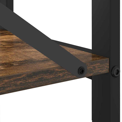 Bücherregal Räuchereiche 40 x 30 x 83 cm Holzwerkstoff