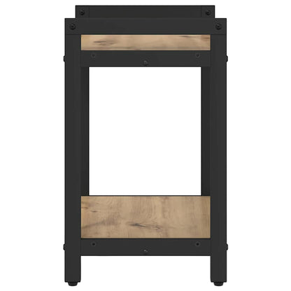 Bücherregal Eiche handwerklich 40 x 30 x 48,5 cm Holzwerkstoff