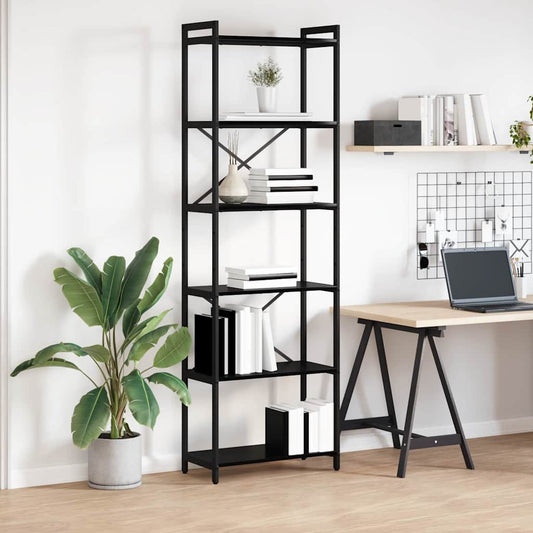 Bücherregal Schwarze Eiche 60 x 30 x 188 cm Holzwerkstoff