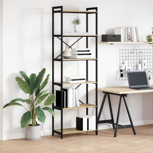 Bücherregal Sonoma Eiche 60 x 30 x 188 cm Holzwerkstoff
