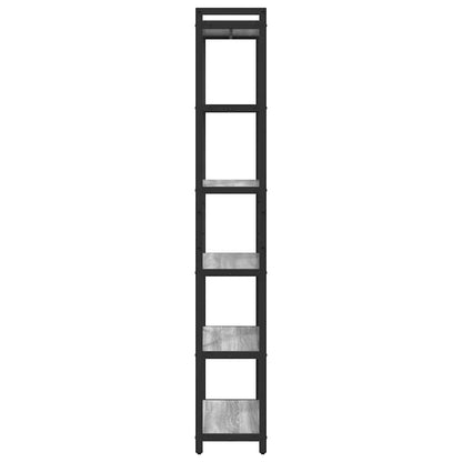 Bücherregal Grau Sonoma 60 x 30 x 188 cm Holzwerkstoff