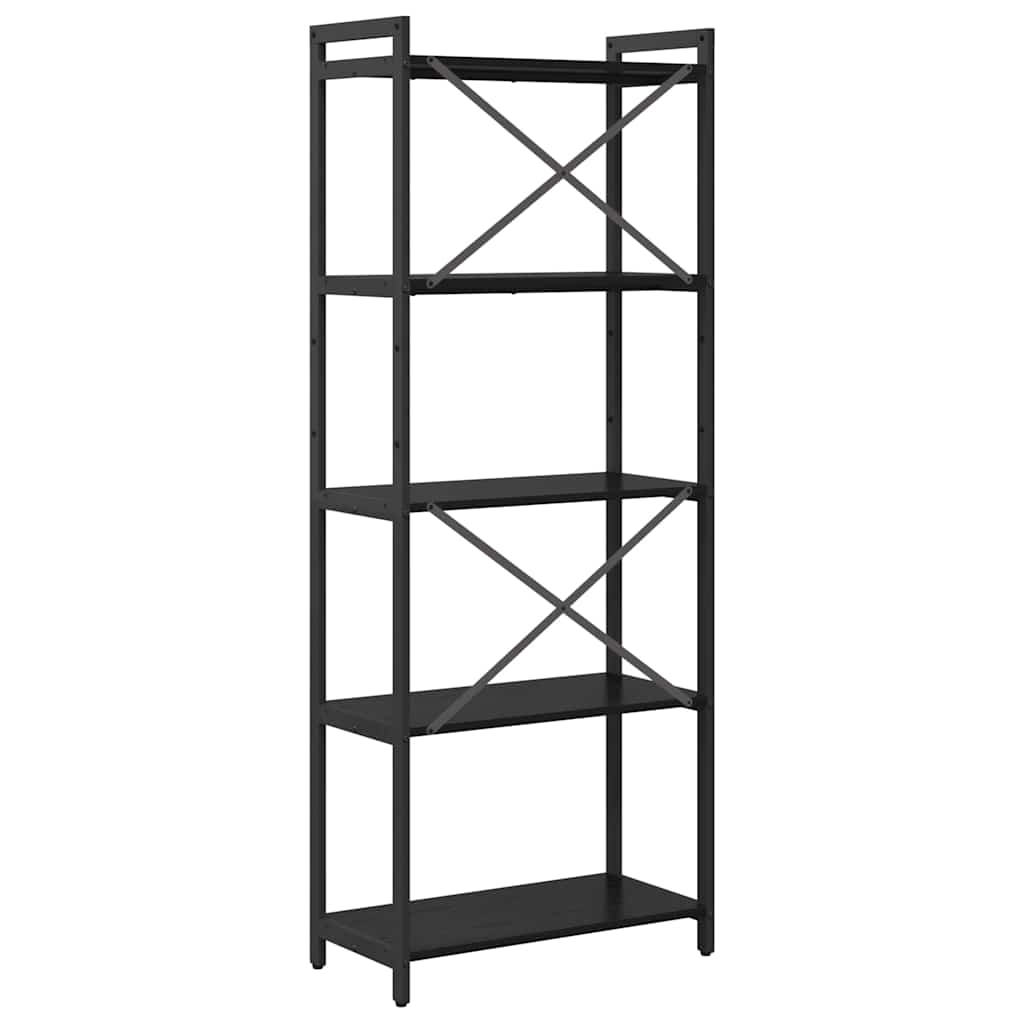 Bücherregal Schwarze Eiche 60 x 30 x 153 cm Holzwerkstoff