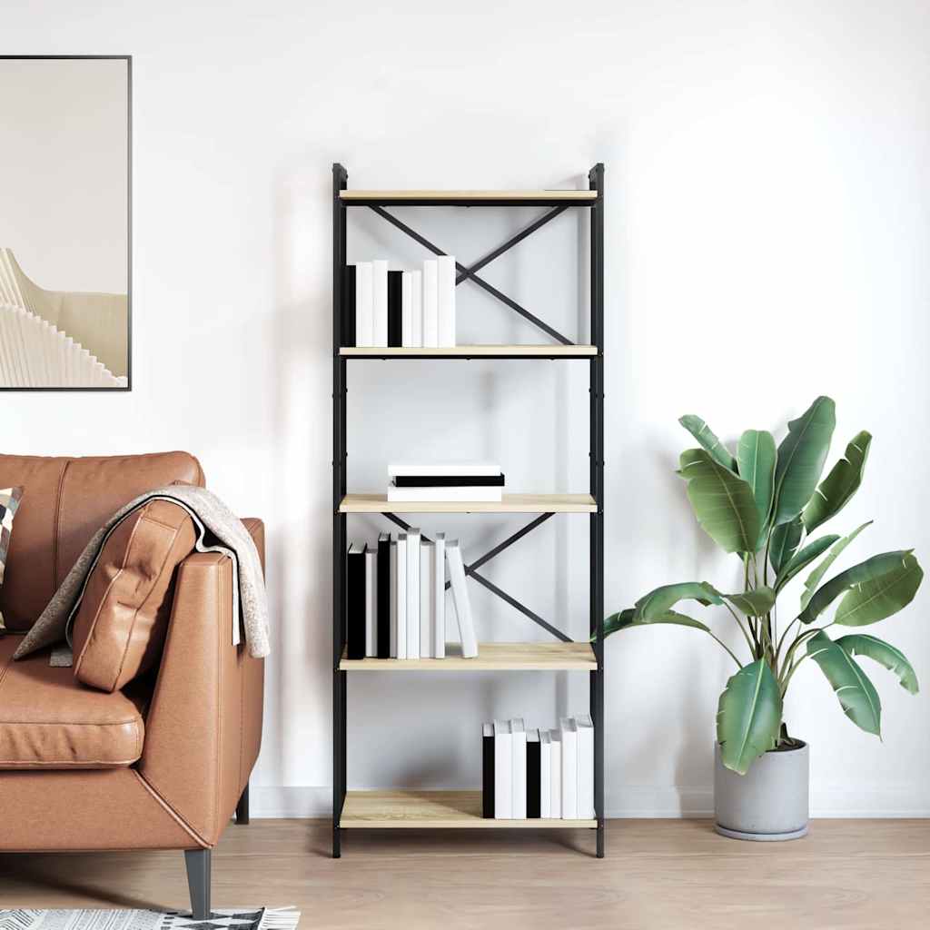Bücherregal Sonoma-Eiche 60 x 30 x 153 cm Holzwerkstoff