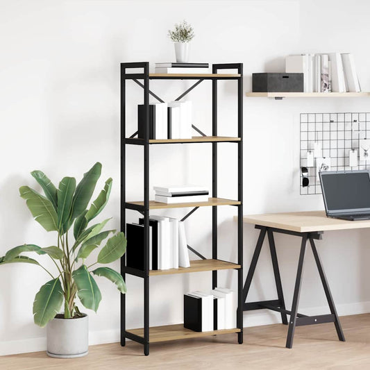 Bücherregal Eiche handwerklich 60 x 30 x 153 cm Holzwerkstoff