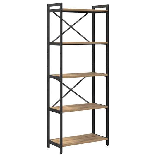 Bücherregal Eiche handwerklich 60 x 30 x 153 cm Holzwerkstoff