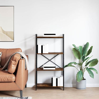 Bücherregal Räuchereiche 60 x 30 x 118 cm Holzwerkstoff