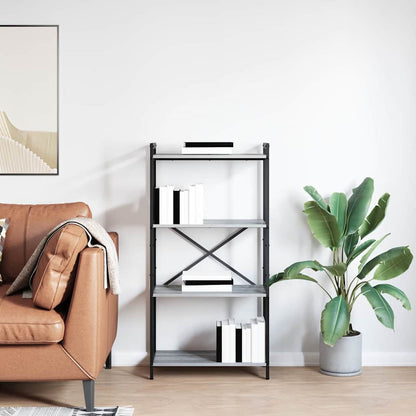 Bücherregal Grau Sonoma 60 x 30 x 118 cm Holzwerkstoff