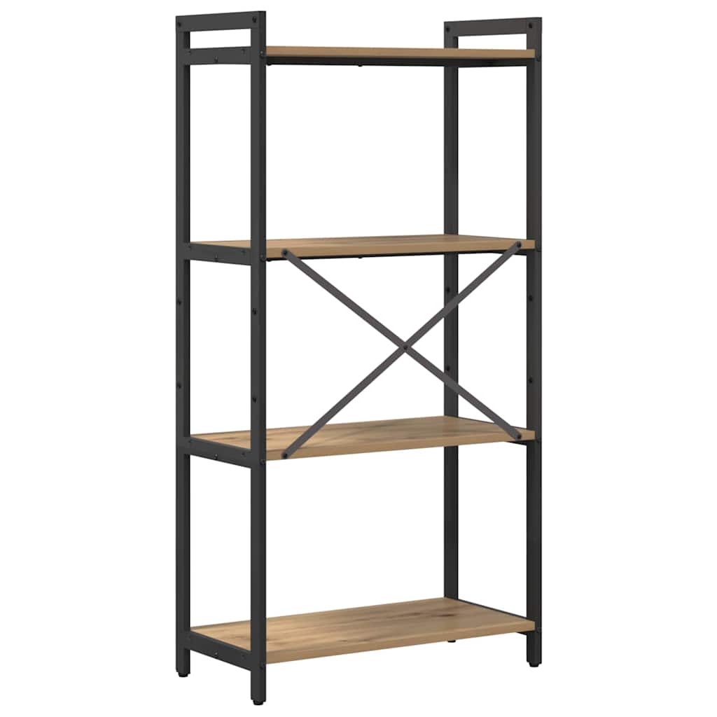 Bücherregal Eiche handwerklich 60 x 30 x 118 cm Holzwerkstoff