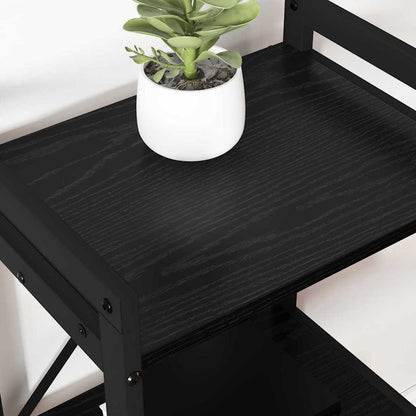 Bücherregal Schwarze Eiche 60 x 30 x 83 cm Holzwerkstoff