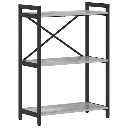 Bücherregal Grau Sonoma 60 x 30 x 83 cm Holzwerkstoff
