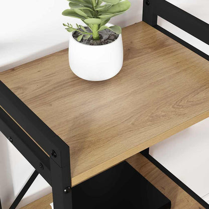 Bücherregal Eiche handwerklich 60 x 30 x 83 cm Holzwerkstoff