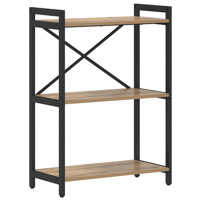 Bücherregal Eiche handwerklich 60 x 30 x 83 cm Holzwerkstoff
