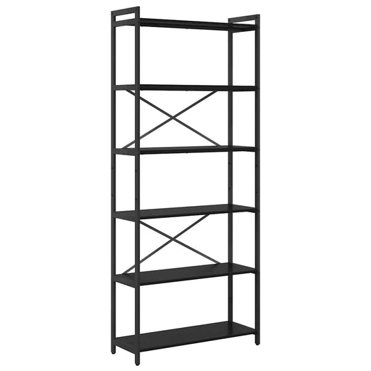 Bücherregal Schwarze Eiche 80 x 30 x 188 cm Holzwerkstoff
