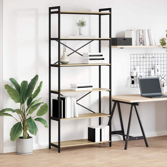 Bücherregal Sonoma Eiche 80 x 30 x 188 cm Holzwerkstoff