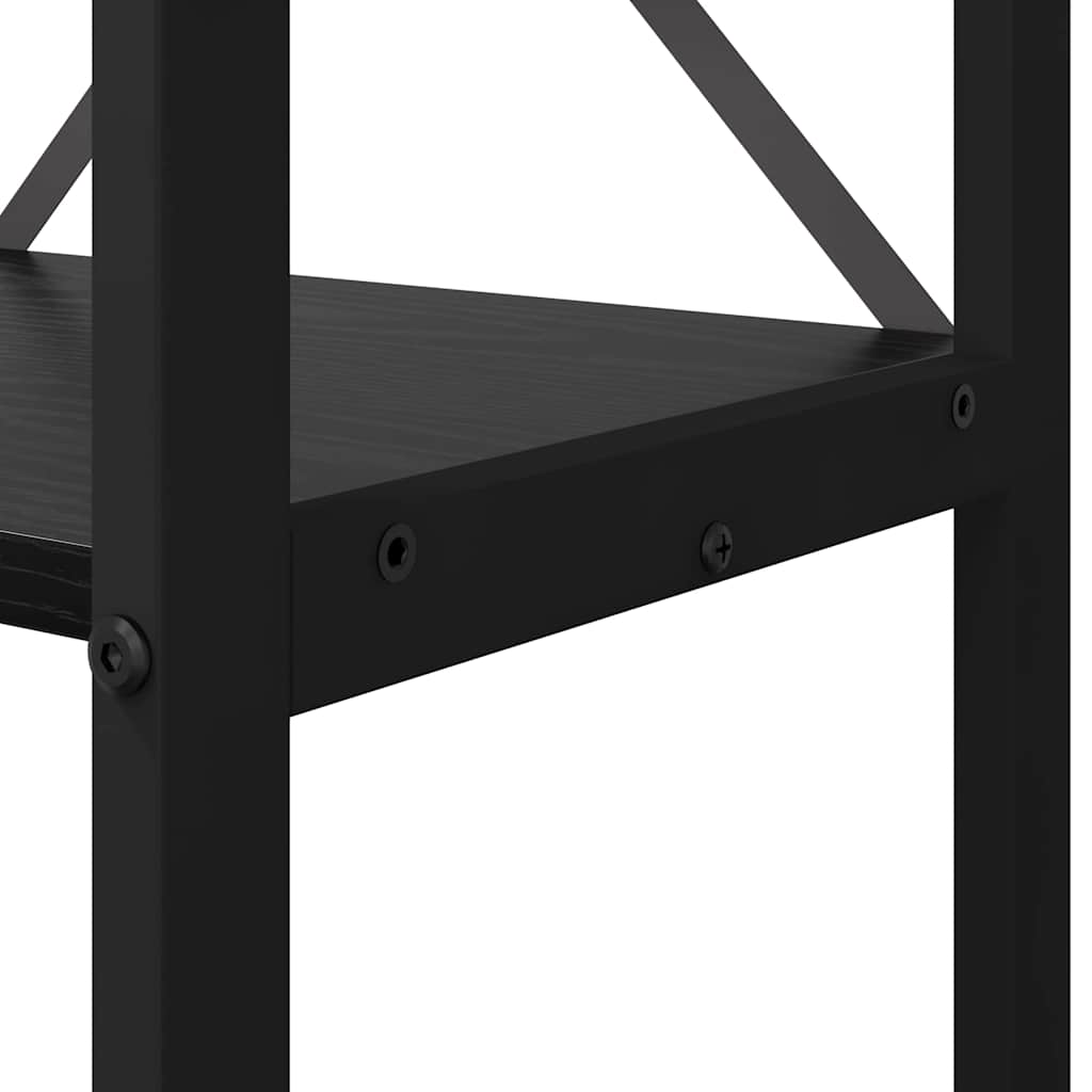 Bücherregal Schwarze Eiche 80 x 30 x 153 cm Holzwerkstoff