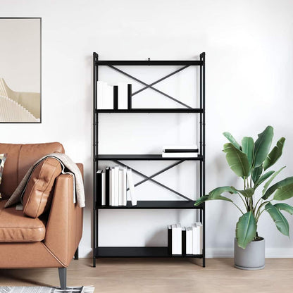 Bücherregal Schwarze Eiche 80 x 30 x 153 cm Holzwerkstoff