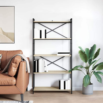 Bücherregal Sonoma Eiche 80 x 30 x 153 cm Holzwerkstoff