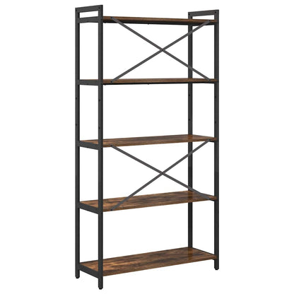 Bücherregal Räuchereiche 80 x 30 x 153 cm Holzwerkstoff