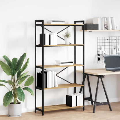 Bücherregal Eiche handwerklich 80 x 30 x 153 cm Holzwerkstoff