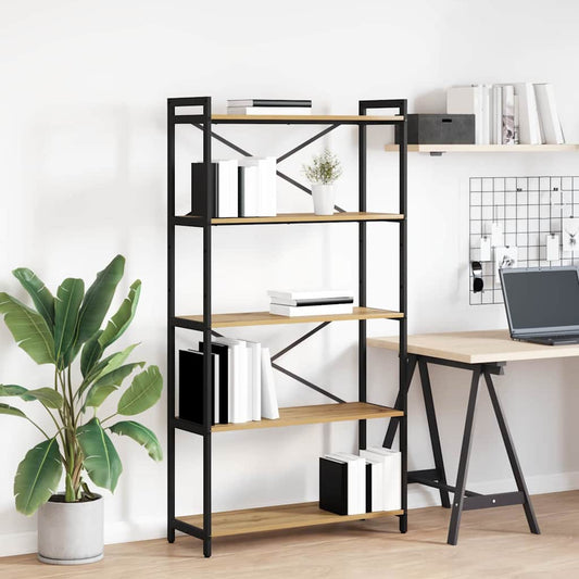 Bücherregal Eiche handwerklich 80 x 30 x 153 cm Holzwerkstoff