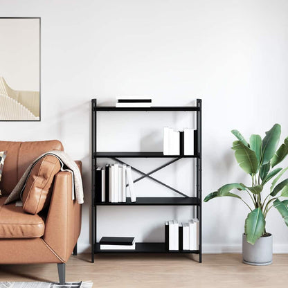 Bücherregal Schwarze Eiche 80 x 30 x 118 cm Holzwerkstoff