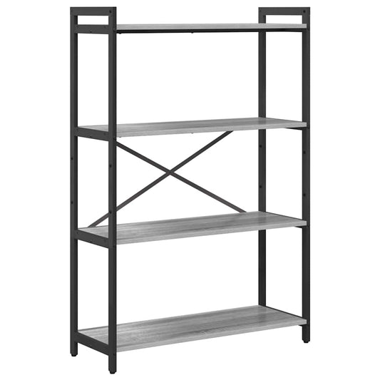 Bücherregal Grau Sonoma 80 x 30 x 118 cm Holzwerkstoff