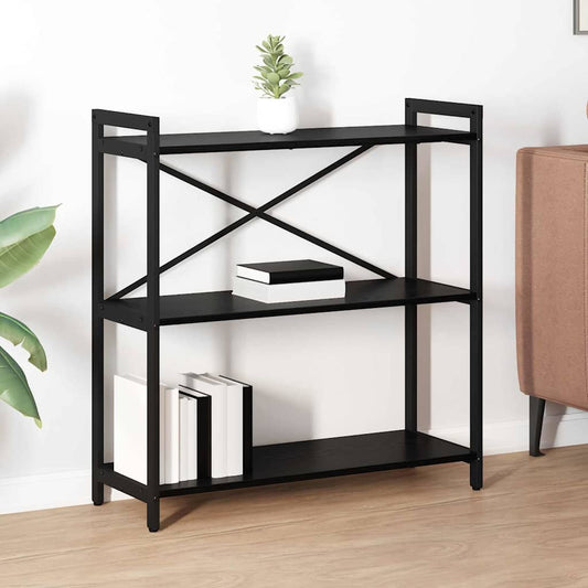 Bücherregal Schwarze Eiche 80 x 30 x 83 cm Holzwerkstoff