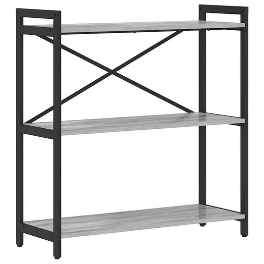 Bücherregal Grau Sonoma 80 x 30 x 83 cm Holzwerkstoff