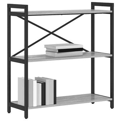 Bücherregal Grau Sonoma 80 x 30 x 83 cm Holzwerkstoff