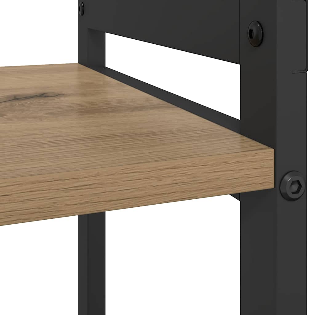 Bücherregal Eiche handwerklich 80 x 30 x 83 cm Holzwerkstoff