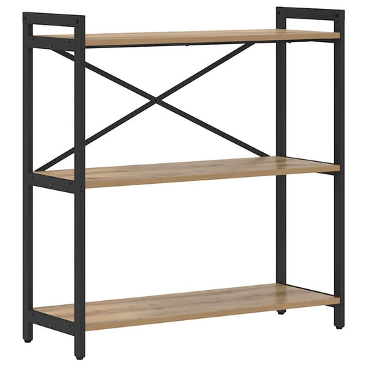 Bücherregal Eiche handwerklich 80 x 30 x 83 cm Holzwerkstoff