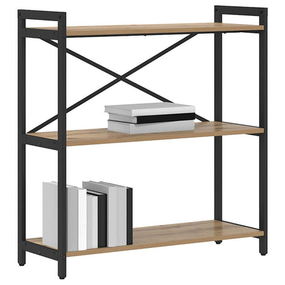 Bücherregal Eiche handwerklich 80 x 30 x 83 cm Holzwerkstoff