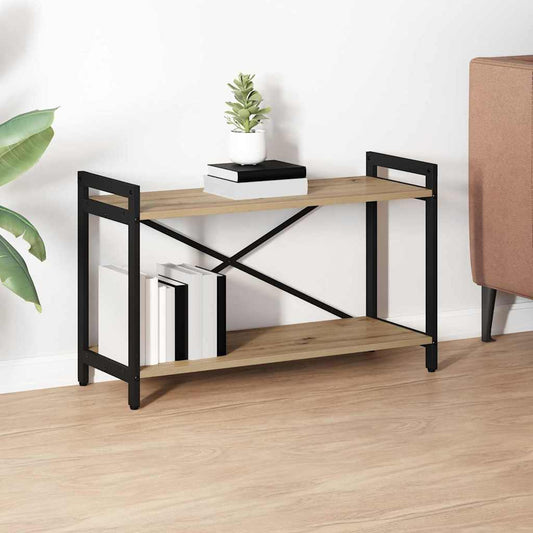 Bücherregal Eiche handwerklich 80 x 30 x 48,5 cm Holzwerkstoff